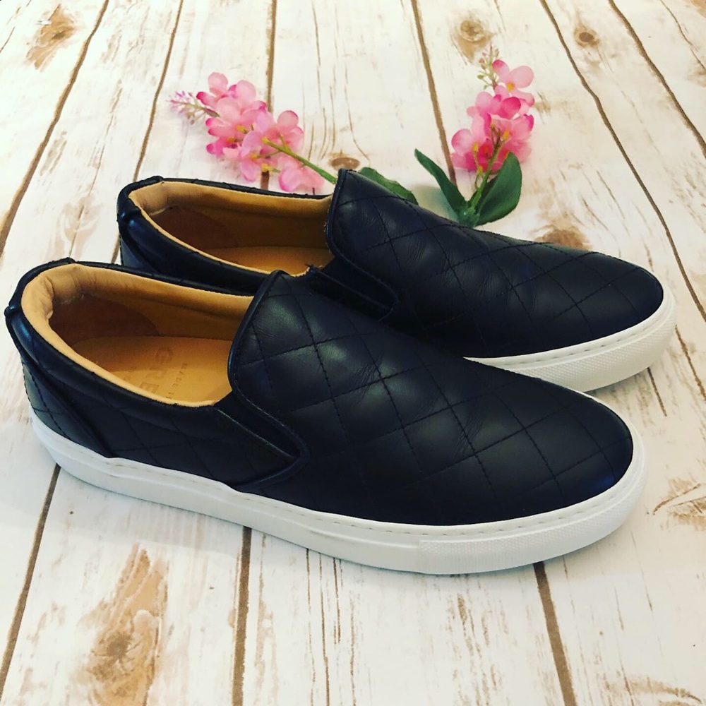 GREATS Women's The Wooster Quilted Black Slip On 8